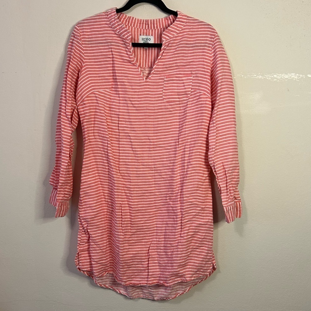 Hiho Linen Striped Dress